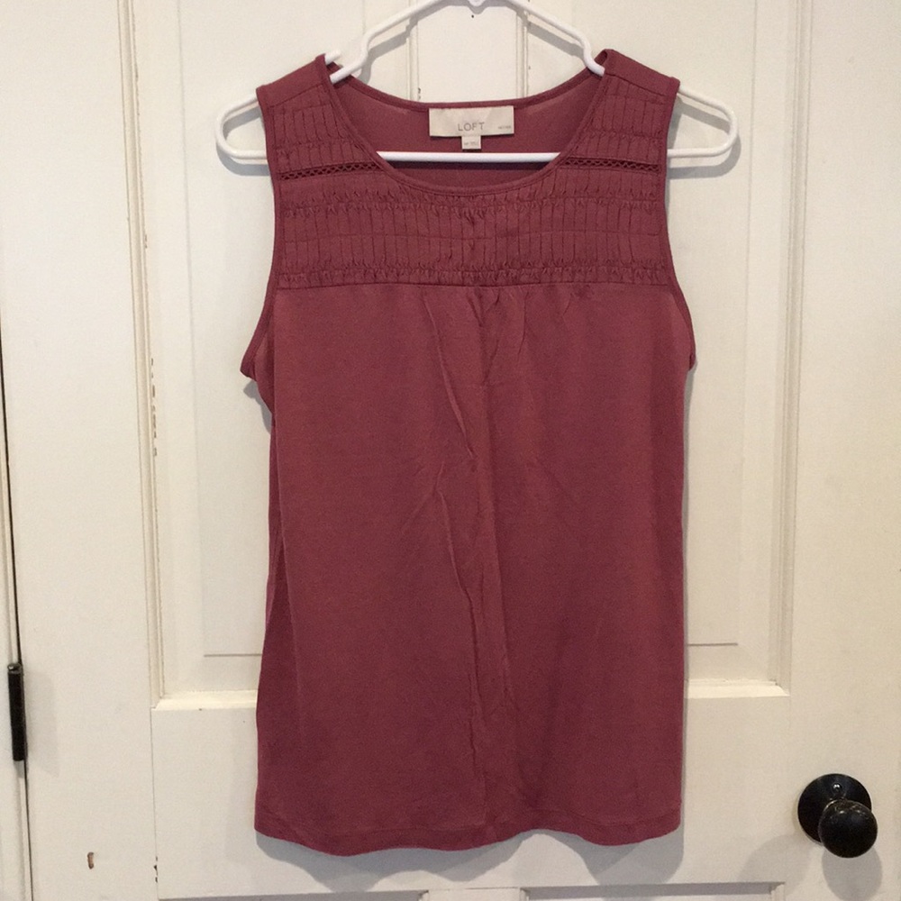 NWT Loft petite medium mauve tank.